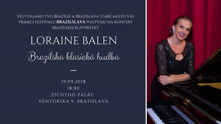BRATISLAVA - Eslováquia. Concerto : Música Brasileira no FESTIVAL DA CULTURA BRASILEIRA. Palácio Zichy_ Bratislava em 19/09/2018.